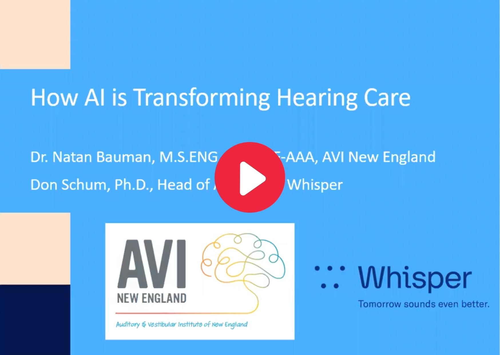 How AI is transforming hearing care